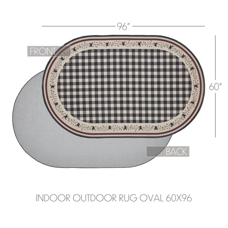 Tapis intérieur / extérieur Pip Vinestar, Ovale 5 po x 8 pi