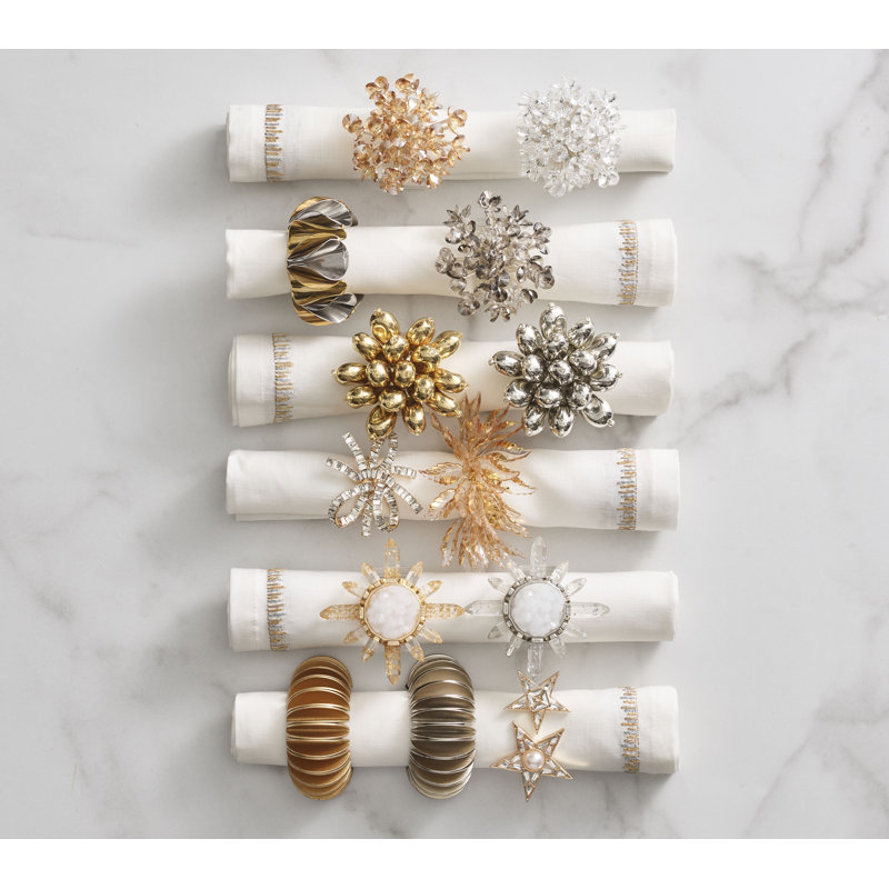 Gilded Leaves Napkin Ring