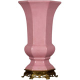 Soft Pink Handmade Porcelain China Table Vase
