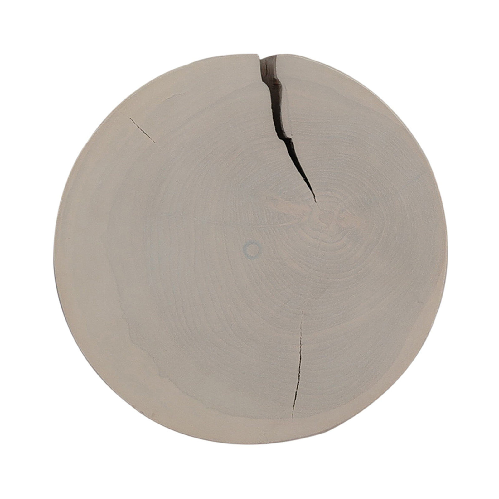 Lecce 13'' Teak Outdoor Side Table, Ivory Teak