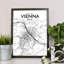 Vienna City Map - No Frame Print-1068365340