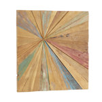 Palmdale Teak Wood Handmade Radial Starburst Brown Wall Decor