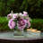 Silk Peony Arrangement in Vase-1855442071