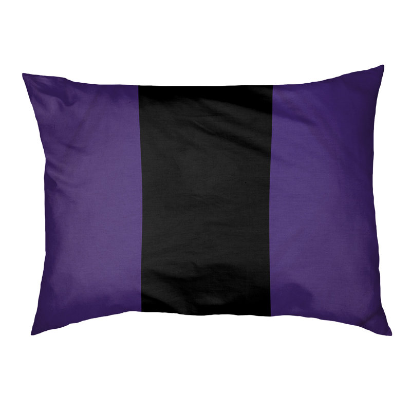 Coussin Washington, Mauve / noir / mauve, Très grand (l 50 po x P 40 po x H 17 po)