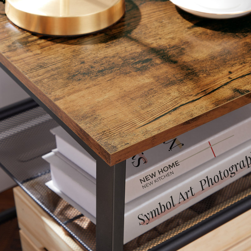 Antimony End Table, Rustic Brown