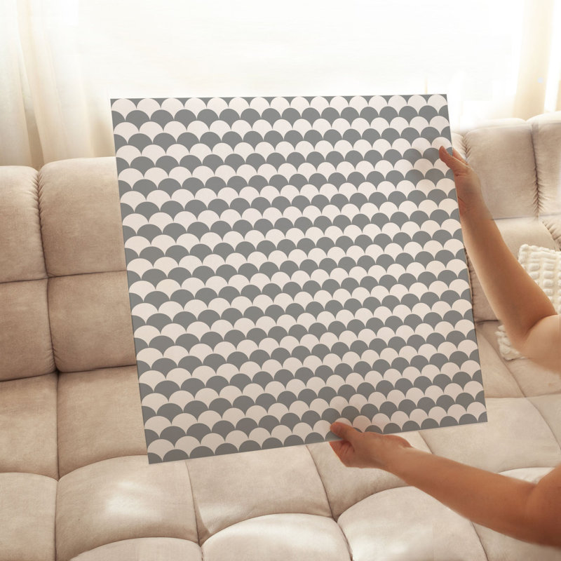 Abstract Gray Pattern I Modern Unframed Art Print