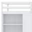 Lit mezzanine avec garde-robe, bureau et tablettes-916915660