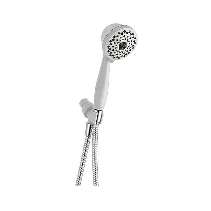 Universal Showering Components Full/Standard Handheld Shower Head, White