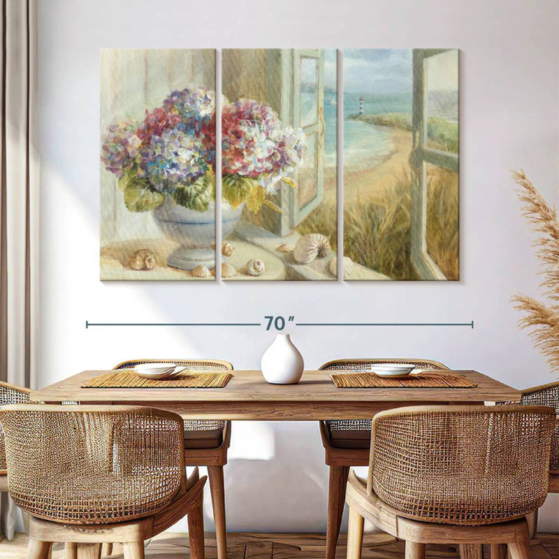 Harnek Coastal Hydrangea I, 42" H x 65" W
