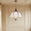 Lustre français rétro en bois d'hévéa