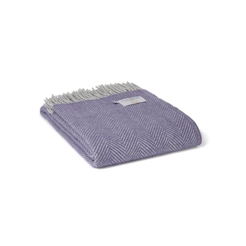 Throw Blanket, Lavender/Silver