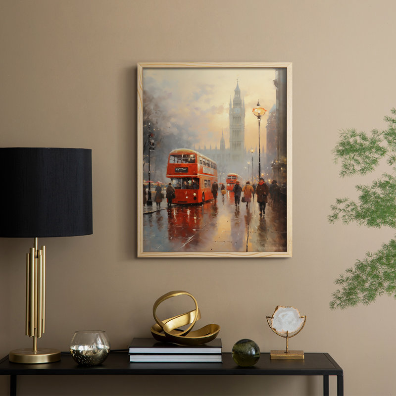 «Christmas Holiday Art DCCxxxx», reproduction d'art encadrée - bois massif, Naturel, H 11 po x l 9 po