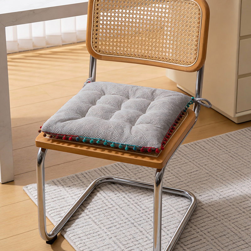 Square Dining Chair Cushion, Grey