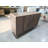 55" Modern Walnut Accent Cabinet with Curved Edges, 4 Doors & Ample Storage-176610294