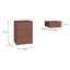 Sadaris 49.8cm W Particle Board / Chipboard Bedside Table-571858383