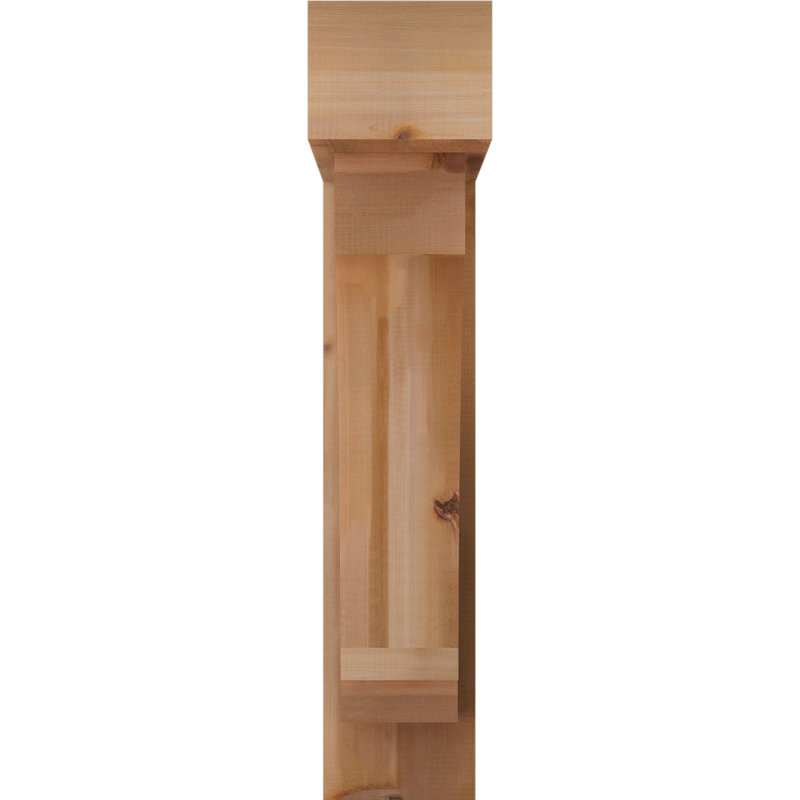 Support de bloc impérial avec entretoise décalée, 40 x 28, Cèdre rouge occidental de l 8 po (scié brut)