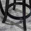 Tabouret pivotant de 24 po à hauteur de comptoir, tissu gris anthracite - siège à dossier à lattes fonctionnel-621822626