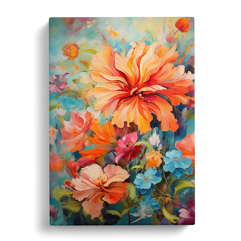 Floral Expressionism No.4 - Print, 60cm H x 40cm W x 3cm D