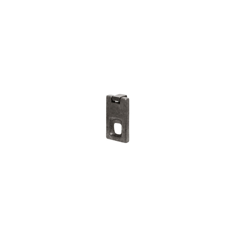 Tab Pendant Pull, White Bronze Medium