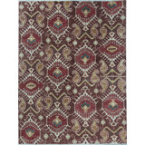 Wool Southwestern Area Rug in Brown/Beige