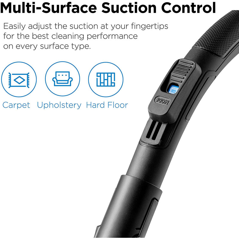 NEN110F Canister Vacuum, Lightweight, Multi-Surface Cleaning, Powerful Suction Compact Design