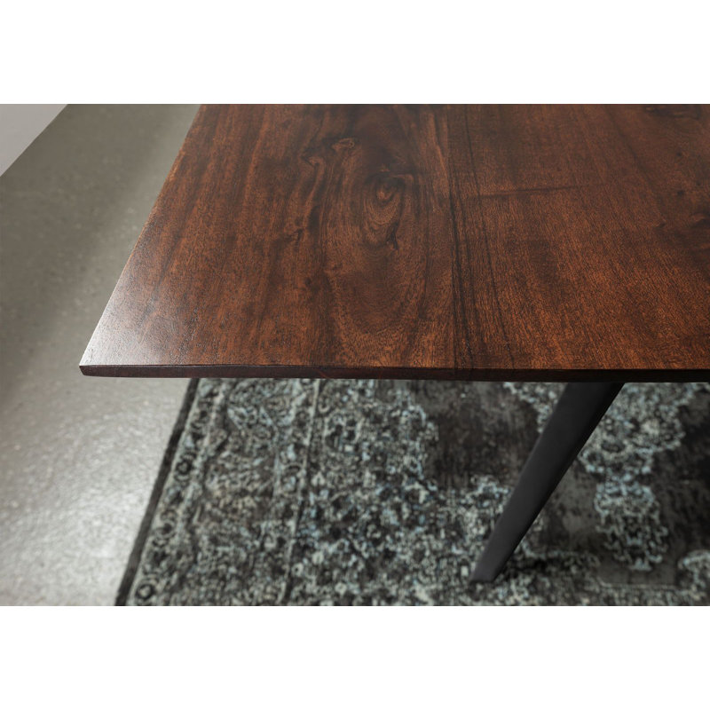 Dining Table, H76 x L140 x W90cm, Brown, Anthracite