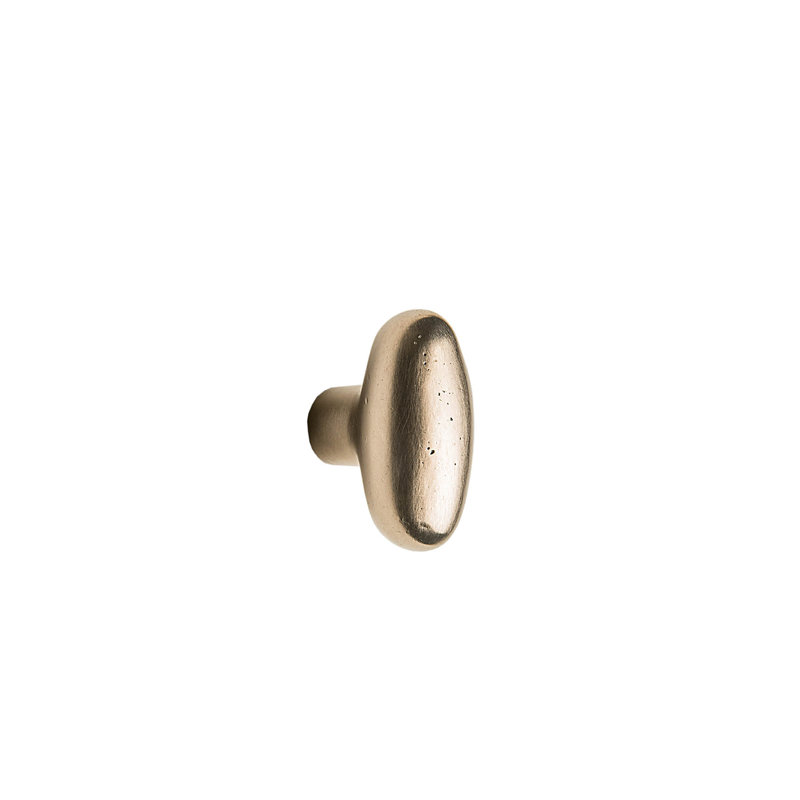 Potato Bronze Oval Knob, Silicon Bronze Light