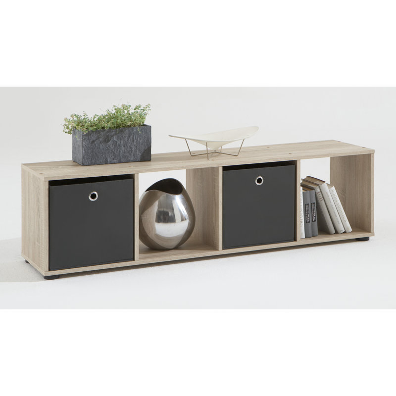 Mega 36.5cm W Wood-Based Material Cube Bookcase, Oak