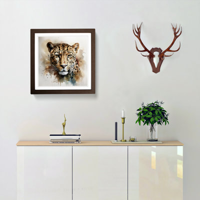 Leopard Watercolour No.1 - Framed Print