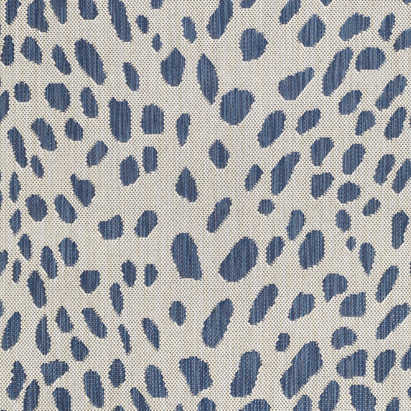 Tapis bleu marine / gris Hasson, Rectangle 5 pi 3 po x 7 pi
