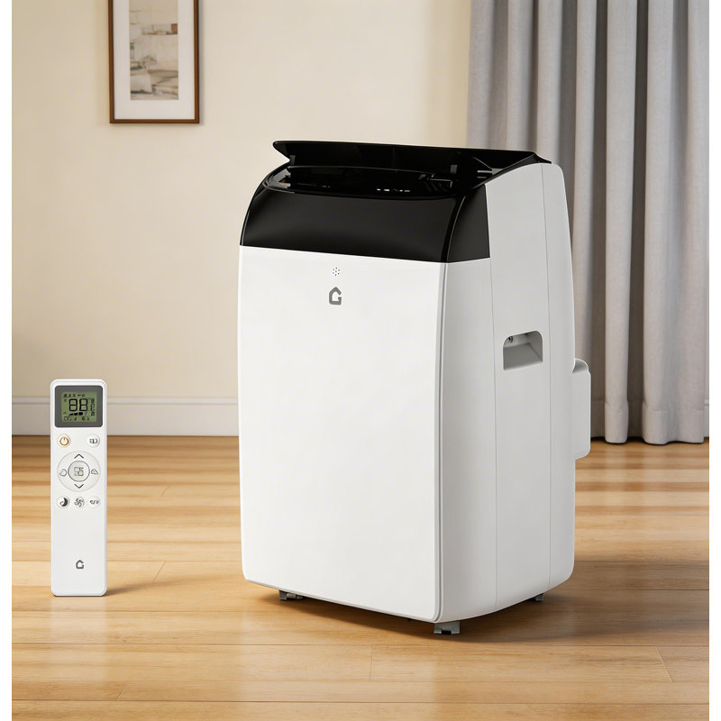 Unité de climatisation 12 000 BTU 3 en 1, avec déshumidificateur et ventilateur, Noir
