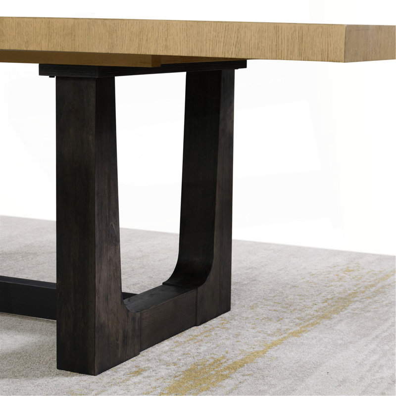 Caramel And Cocoa Trestle Dining Table