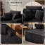 Fauteuil inclinable intérieur, très grand canapé-lit rembourré, canapé moderne à assise profonde, lit confortable en velours côtelé, convient au salon et à la chambre à coucher, aucun assemblage requis