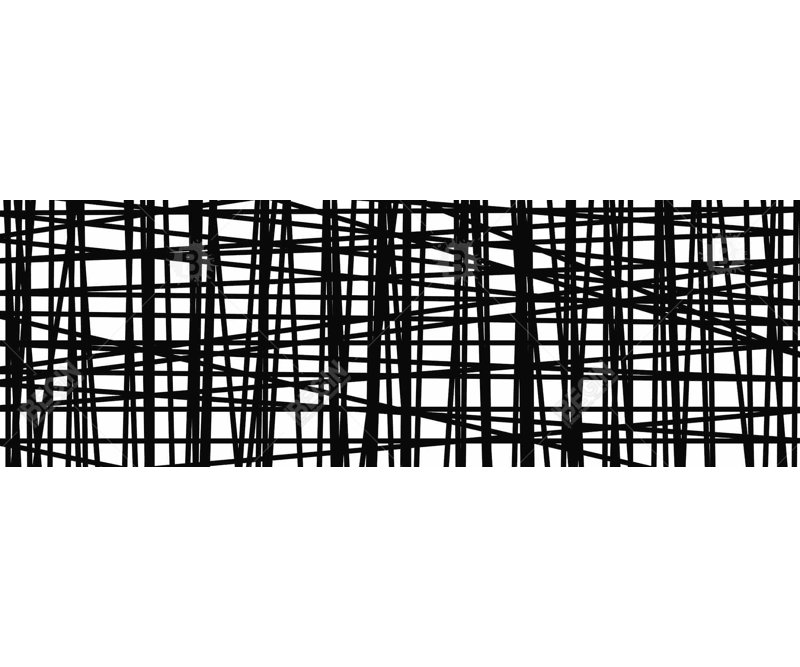 «Abstract Small Stripes» sur toile, H 16 po x l 48 po