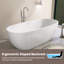 Baignoire de trempage autoportante 71 po en acrylique