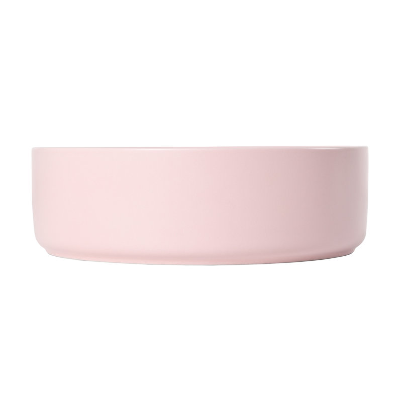 Malwae Pink Ceramic Bathroom Art Sink - Vessel Basin, 15.3In15.3In4.57In, Ceramic, Effortless To Cleanse Artistic 15.3In X 4.57In, Simple Keep Clean And Functioning Splendidly