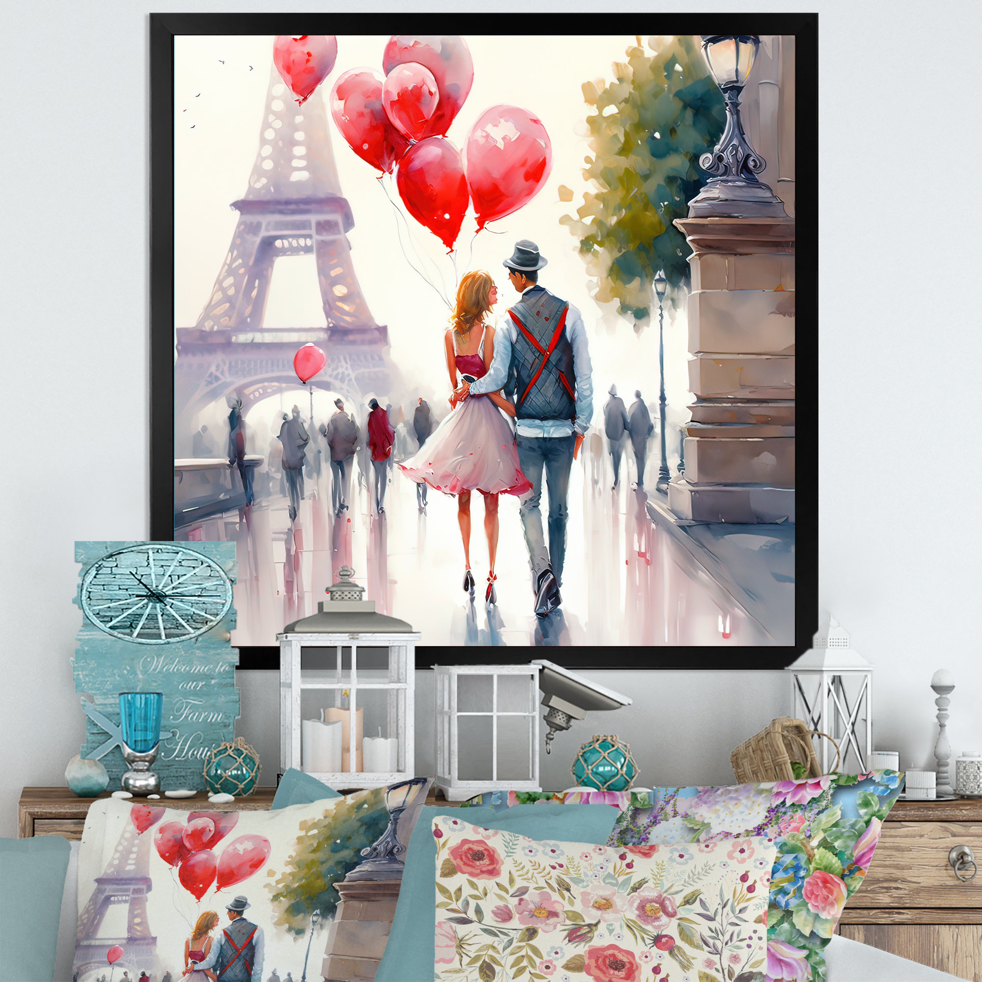 Canvas Artwork Large Canvas Couple Painting – CP Canvas Painting Online