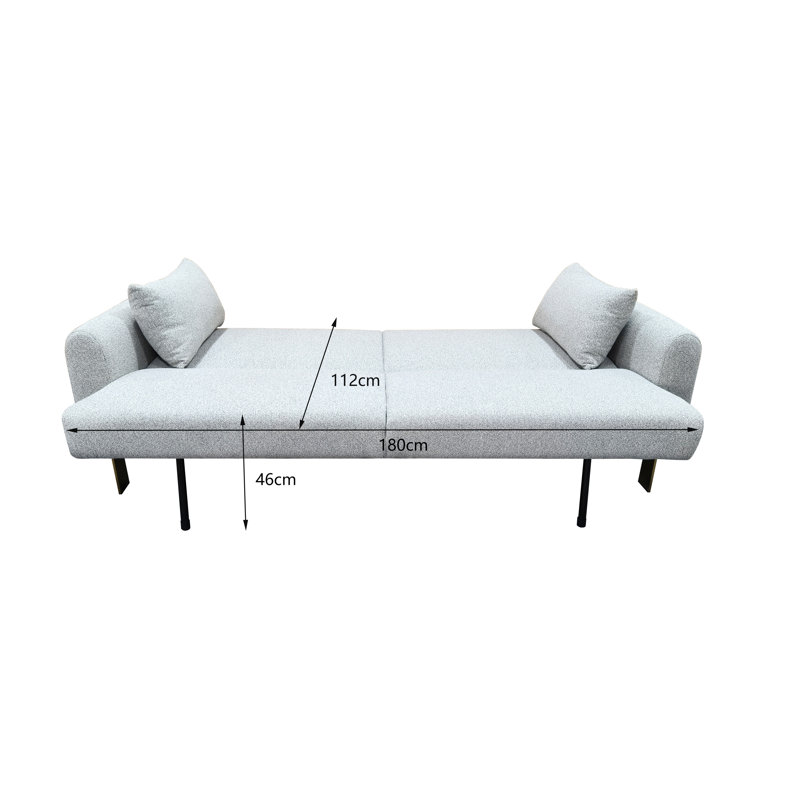 3 Seater Sofa Bed, Grey