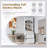 Modern 83.7Inch High Kitchen Pantry With Faux Marble Top, 5 Drawers, And Adjustable Shelf For Efficient Storage-1384655008