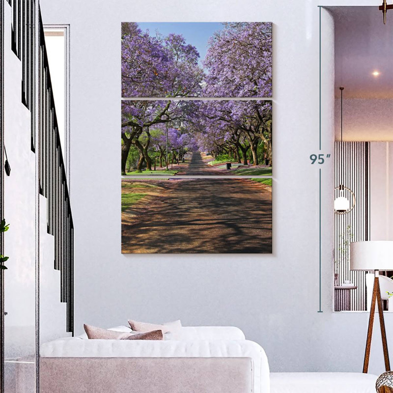 Sireci Jacaranda Trees, 74" H x 48" W