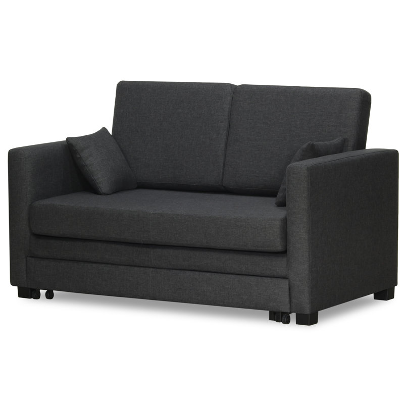 Ash Hill 2 Seater Sofa Bed, Dark Grey
