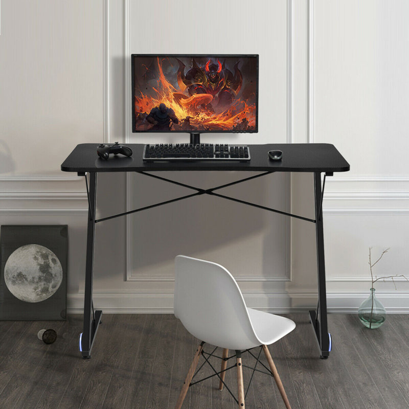 Curved Metal Base Standing Desk Converter