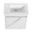20" Wall-Mounted Bathroom Vanity With Ceramic Sink, Storage Cabinet With Doors,Bathroom Cabinet Set