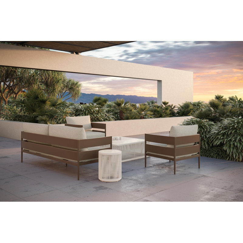 Melbourne 3 Seat Sofa + Cashew Cushion