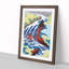 Yoshitsune Falls by Katsushika Hokusai - Picture Frame Art Print-55641902-55641900