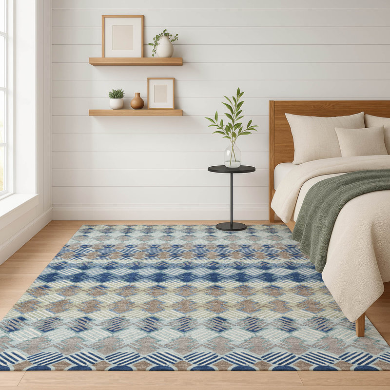 Machine Washable Indoor/Outdoor Chantille ACN2773 Striped Rug, Baltic, 10' x 14'