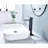 & Bathroom Sink Faucet, Waterfall Spout, Single Lever, Matte Black Stainless Steel, 1.2 Gpm Water Flow, Pop Up Drain Assembly Approved Handle, Corrosion Resistance, Flow Rate,