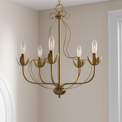 Mallory 5 - Light Dimmable Chandelier