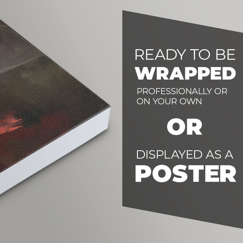 WOMEN Series CDLXIV  -Premium Canvas Print Only - NOT FRAMED -Ready to Hang, 18" H x 12" W