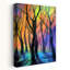 «Enchanted Forest Lights», art dramatique abstrait coloré, paysage de forêt-129145469